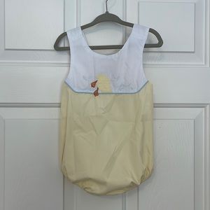 The Beaufort Bonnet Company - Yellow Duck Bubble - Size 12-18 Months - LIKE NEW